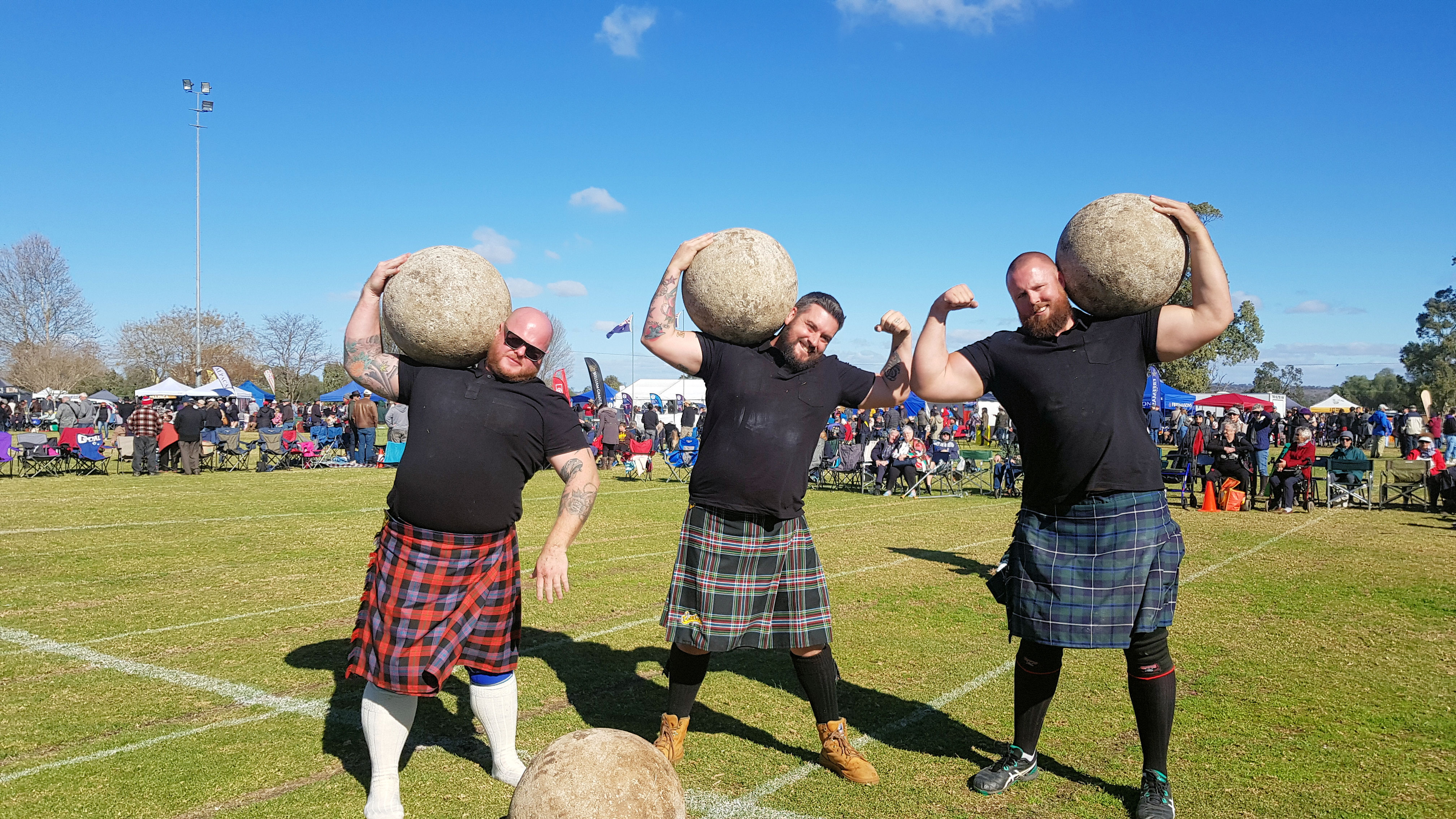 Aberdeen Highland Games with Tartan Warriors and Bands