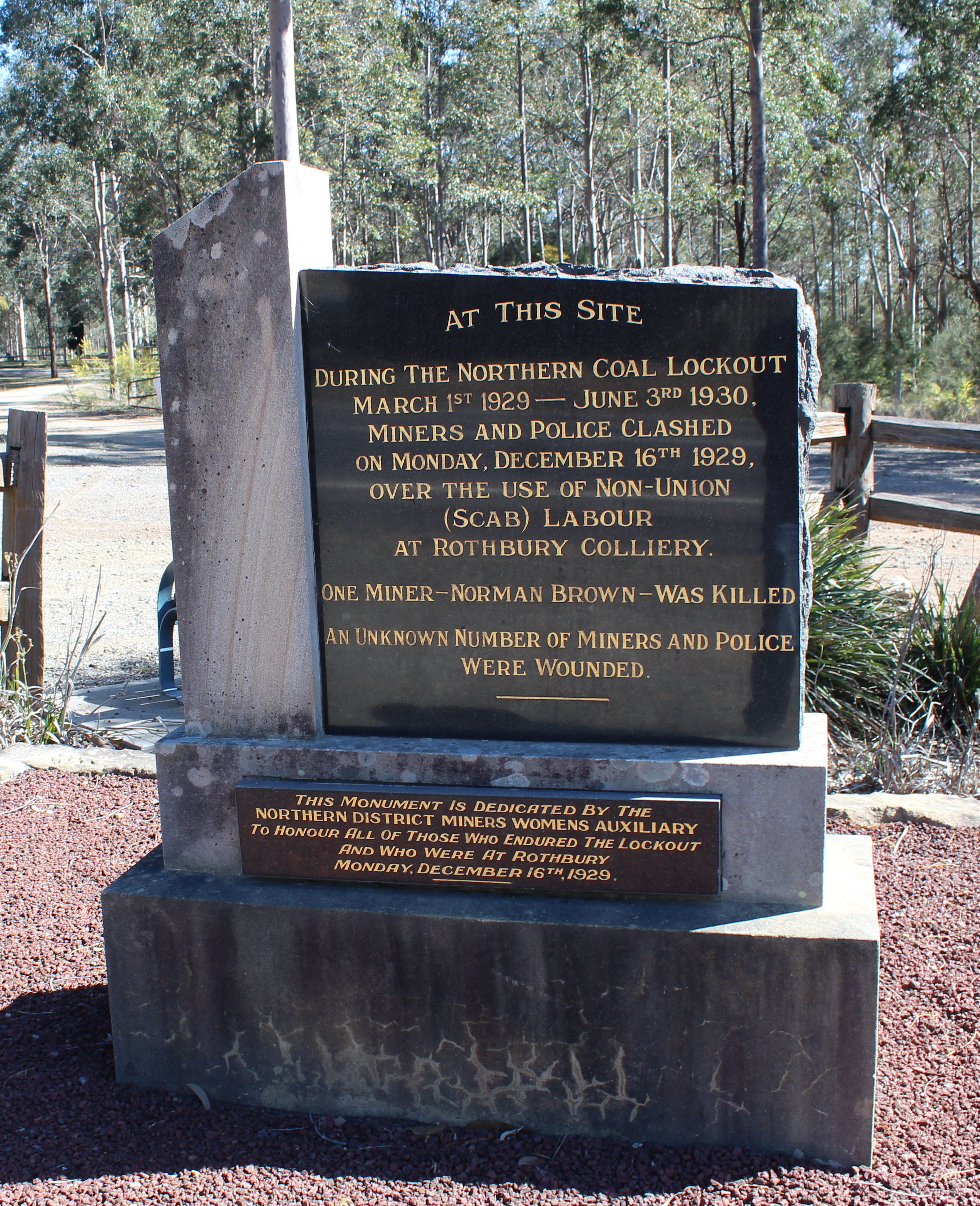 Rothbury Riot Memorial