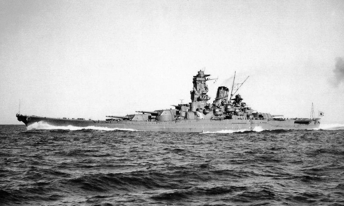 Yamato during sea trials in October 1941