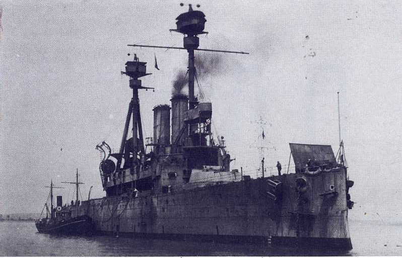 HMS Agamemnon (1906) as target ship 1924-1925