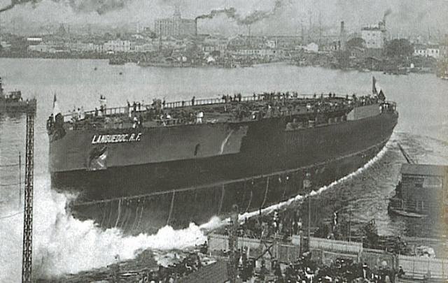 Languedoc Being Launched in 1916