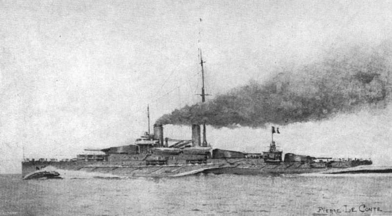 Normandie Class Battleship Illustration