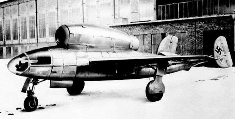Drawing of the Henschel Hs 132 V1