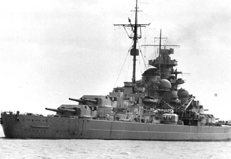 Tirpitz on sea trials