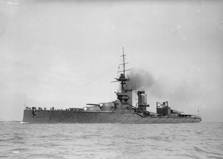 HMS Audacious seen during World War 1