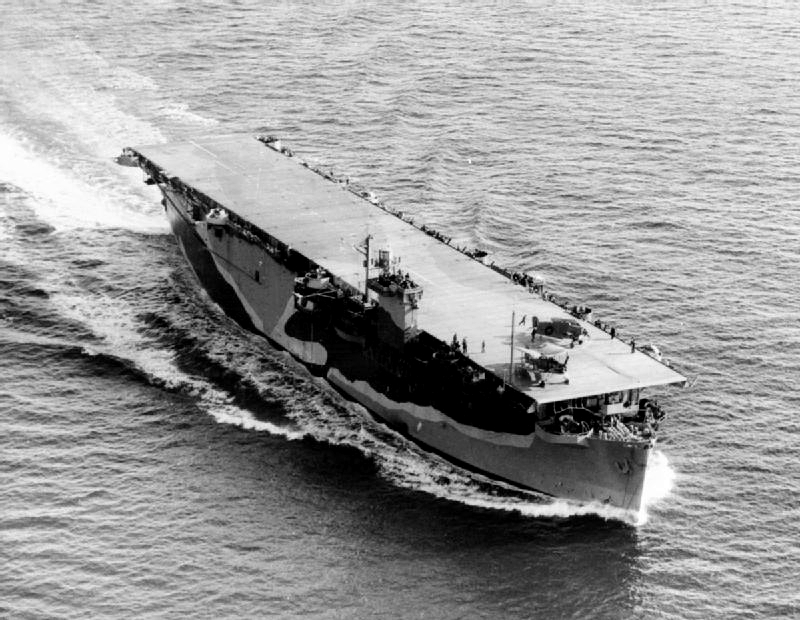 HMS Biter (D97) underway in March 1943