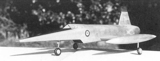 Model of the CAC XP65 Warrior