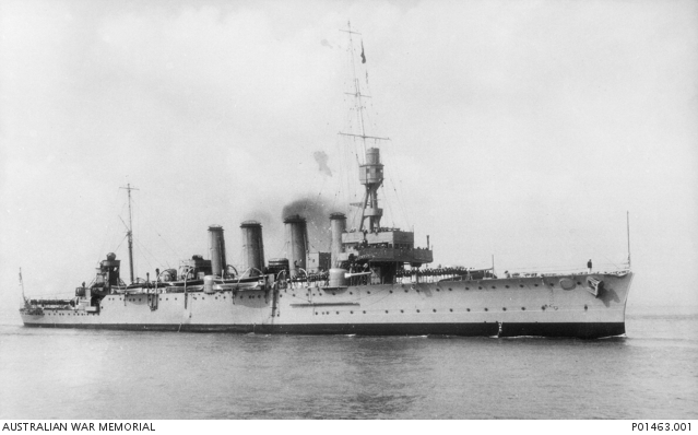 HMAS Brisbane (I) on Her Final Voyage 11 July 1935 at Portsmouth