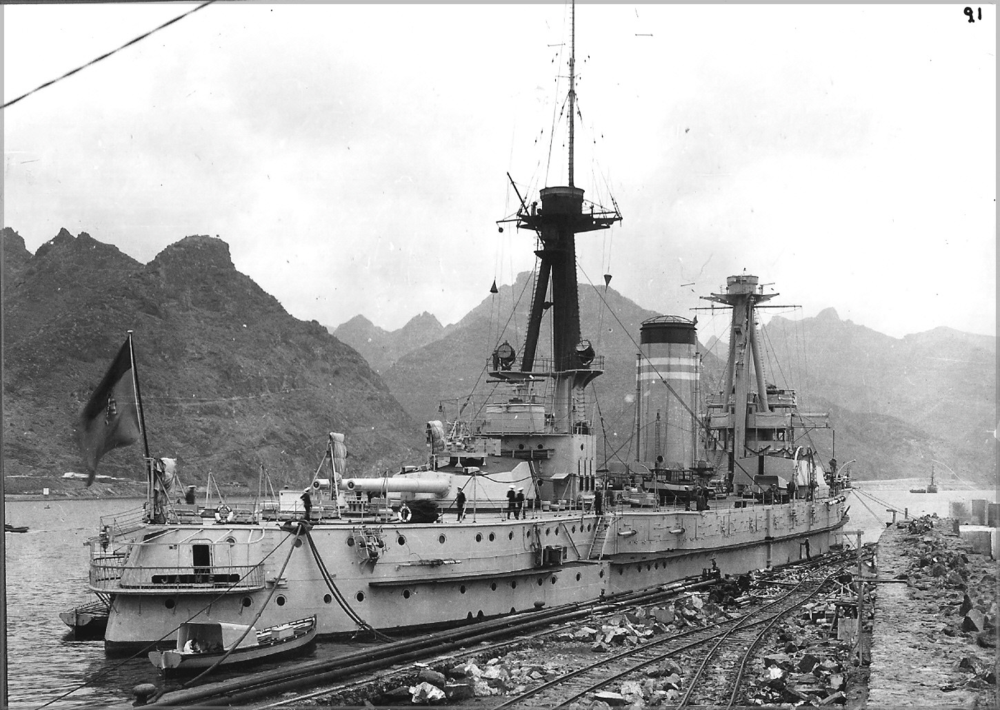 Jaime I docked in Tenerife, May 5th 1936.