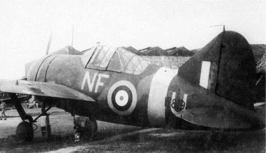 Brewster Buffalo MkI RNZAF 488Sqn NFU W8198 Singapore 1941
