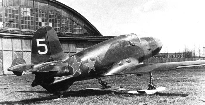 Bereznyak-Isayev BI-1 With Skis