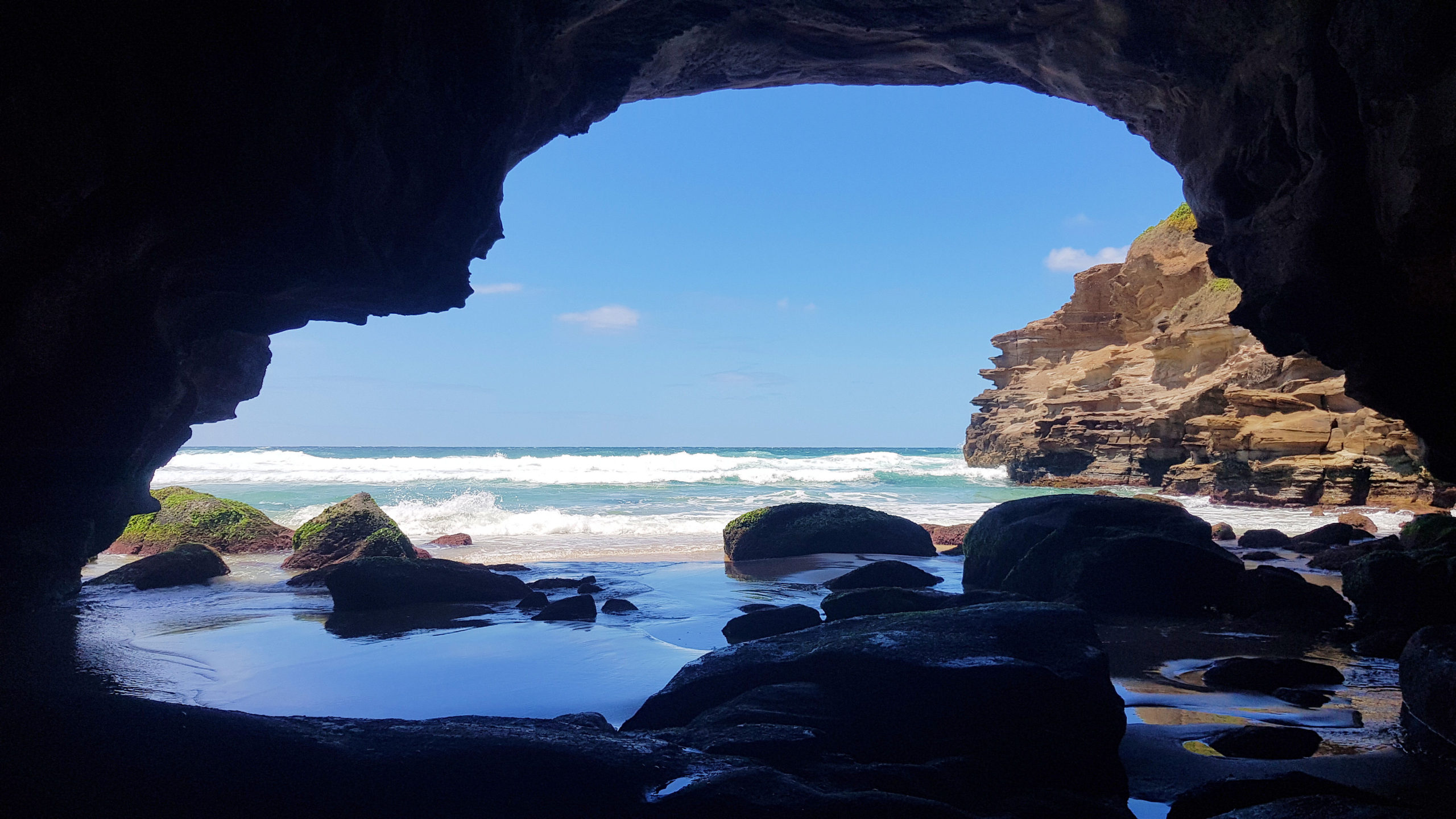 Ghosties Beach and the Rainbow Cave