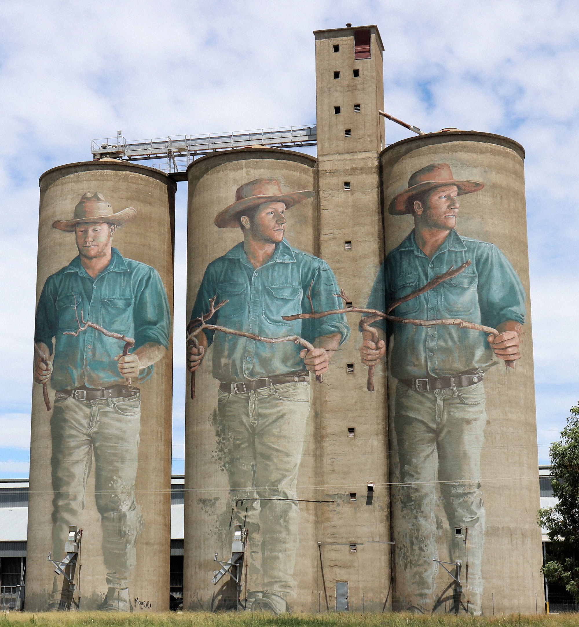 Barraba Silo Art Water Diviner