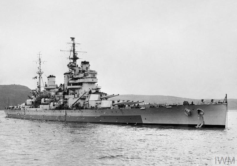 HMS Anson , March 1945.