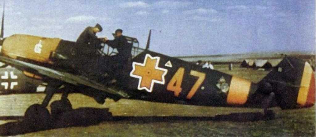 Messerschmitt Bf 109E-3 7th Grupul Vanatoare Yellow 47 Flown By Sgt. Costica Lungulescu