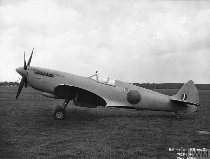 Supermarine Spitfire PR Mk X SR396 shortly before delivery to No. 542 Squadron RAF at Benson, Oxfordshire.