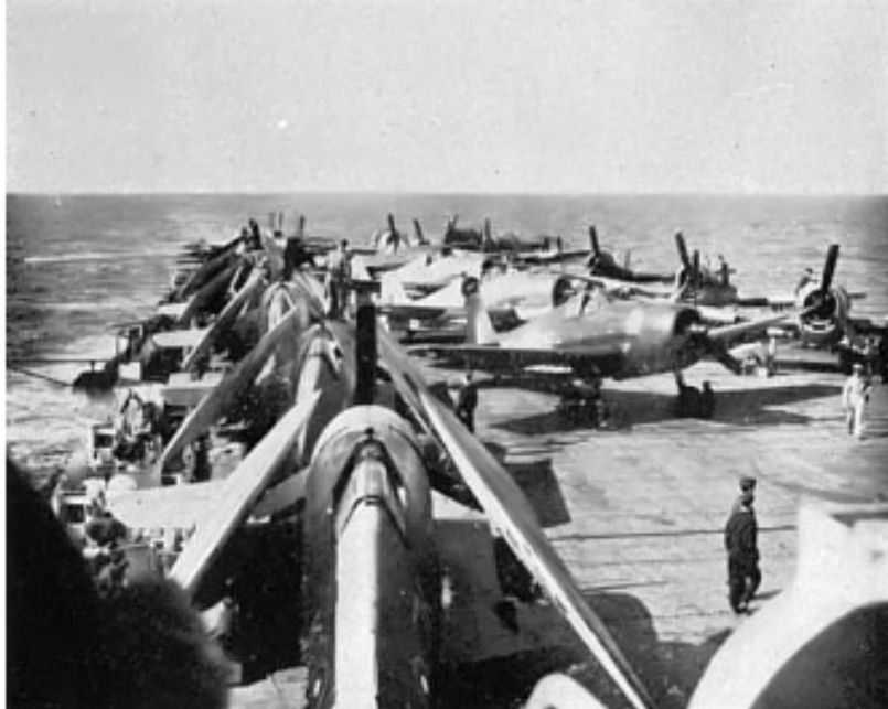 1840 Sqn Grumman Hellcats onboard HMS Speaker (D90)