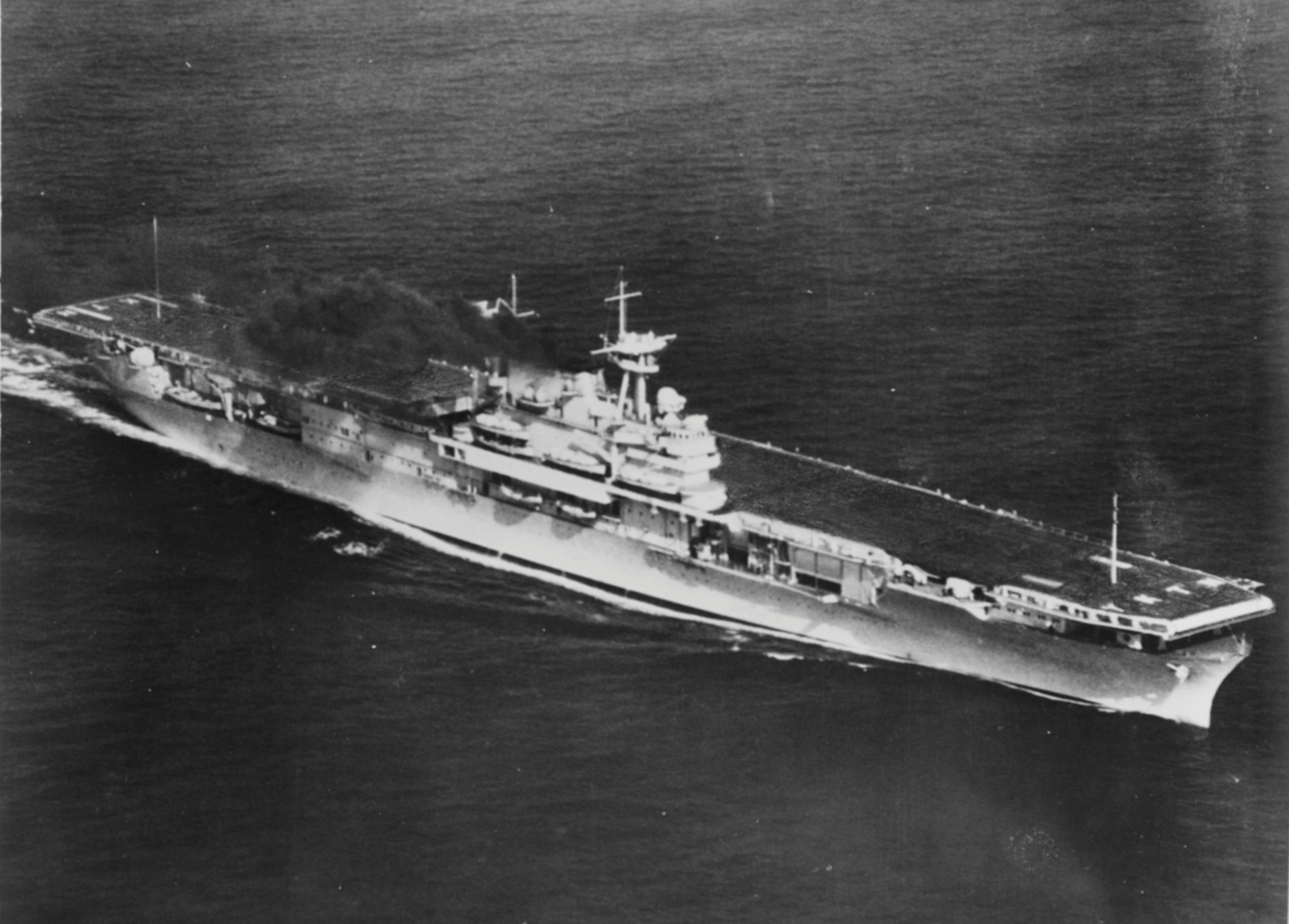 USS Yorktown CV-5 on builders trials, May 1937