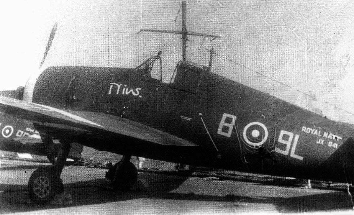 Grumman Hellcat Mk.II 898 NAS B9L JX841 at Colombo 1945