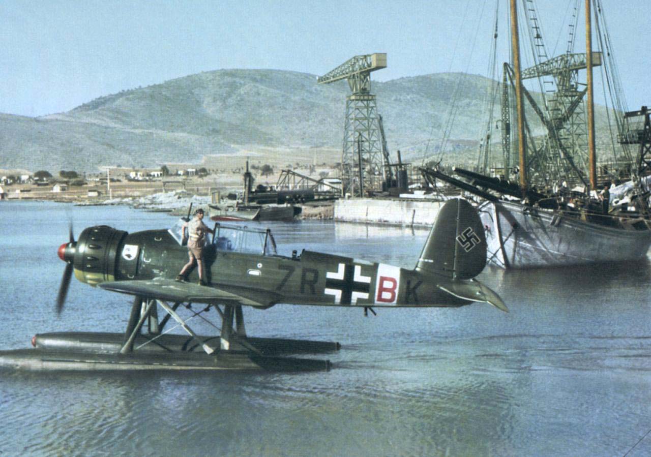 Arado Ar 196A-3 of 2.SAGr125 (7R+BK) Wrk.Nr. 100209 at Souda Bay Crete 1942