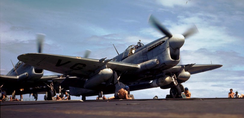 Fairey Firefly on HMCS Warrior