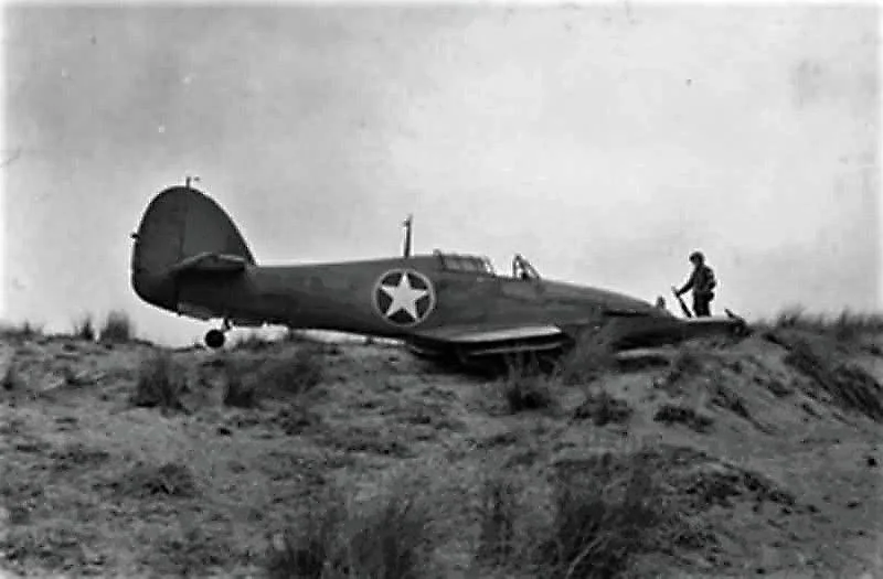JS327 was a 12-gun Sea Hurricane Mk XII, flying off HMS Biter with 804 NAS during Operation Torch