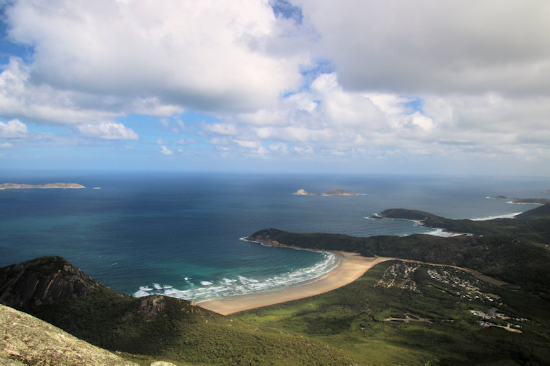 View from the summit of Mount Oberon overlooking Wilsons Promontory Mount Oberon Summit Walk