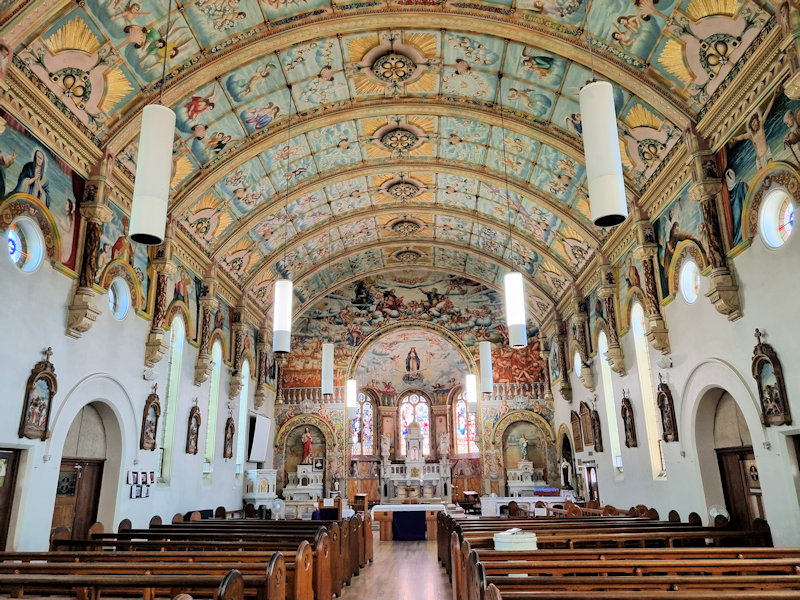 Murals on the ceiling by Francesco Floreani
