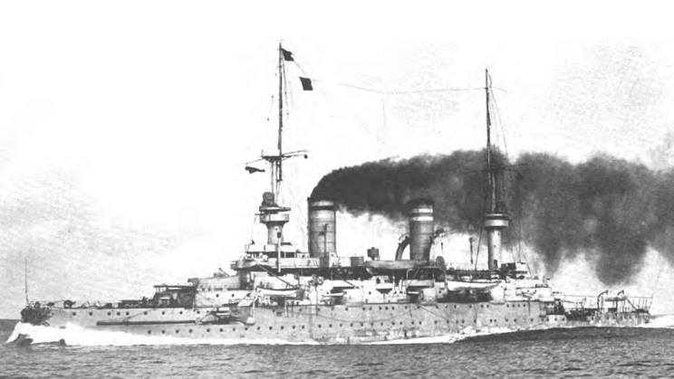 German Pre-Dreadnought Battleship SMS Kaiser Karl der Grosse