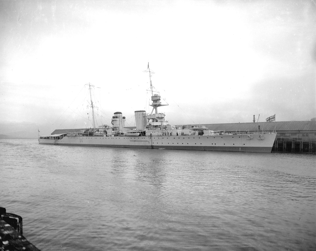 British Heavy Cruiser HMS Raleigh