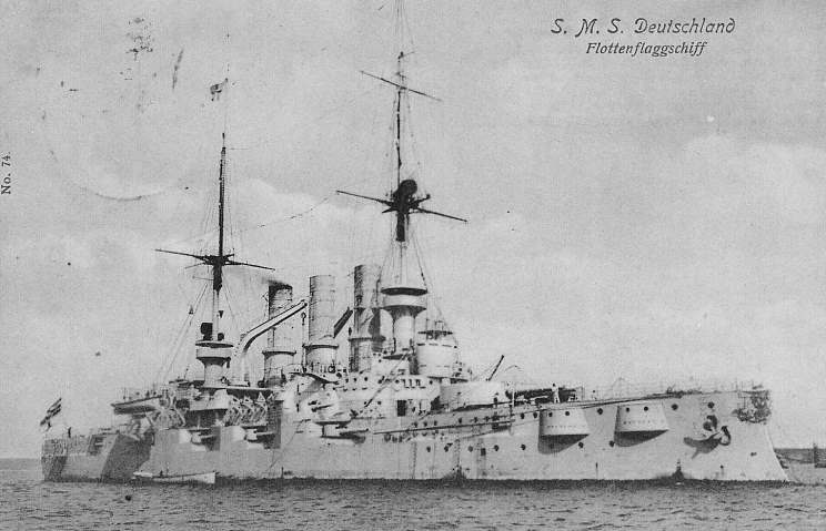 German Pre-Dreadnought Battleship SMS Deutschland