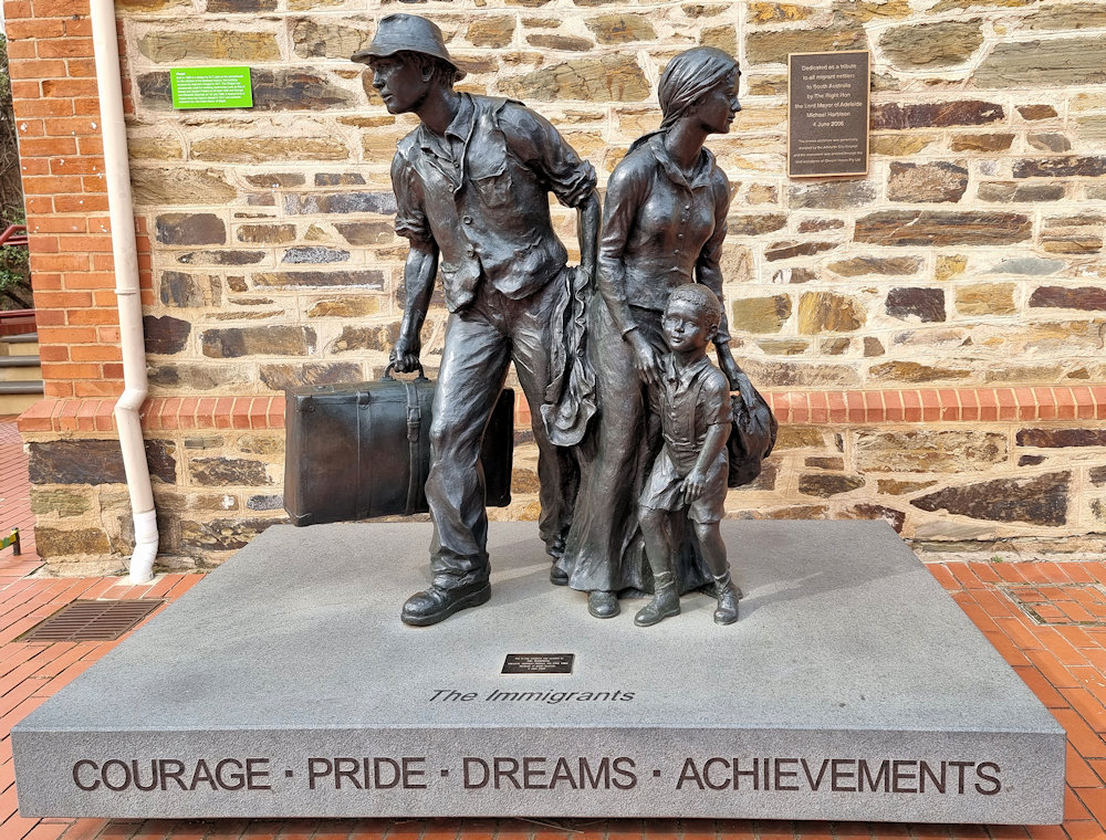 The Immigrants Statue