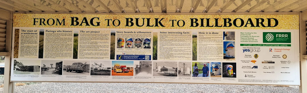 Paringa Silo Art Information Board