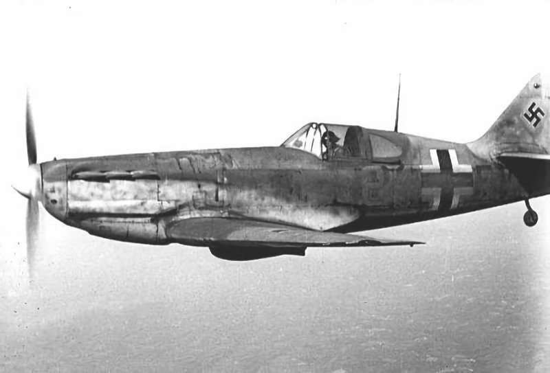 Dewoitine D.520 in use as a trainer by the Luftwaffe