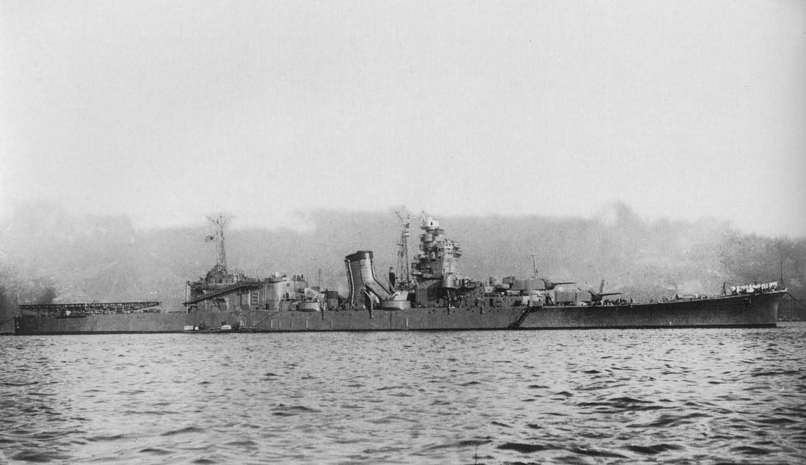 Oyodo at Kure Naval Arsenal, Hiroshima, in 1943
