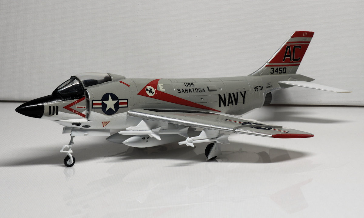 McDonnell F3H-2 of VF-31 based on USS Saratoga (CVA-60) in 1960.