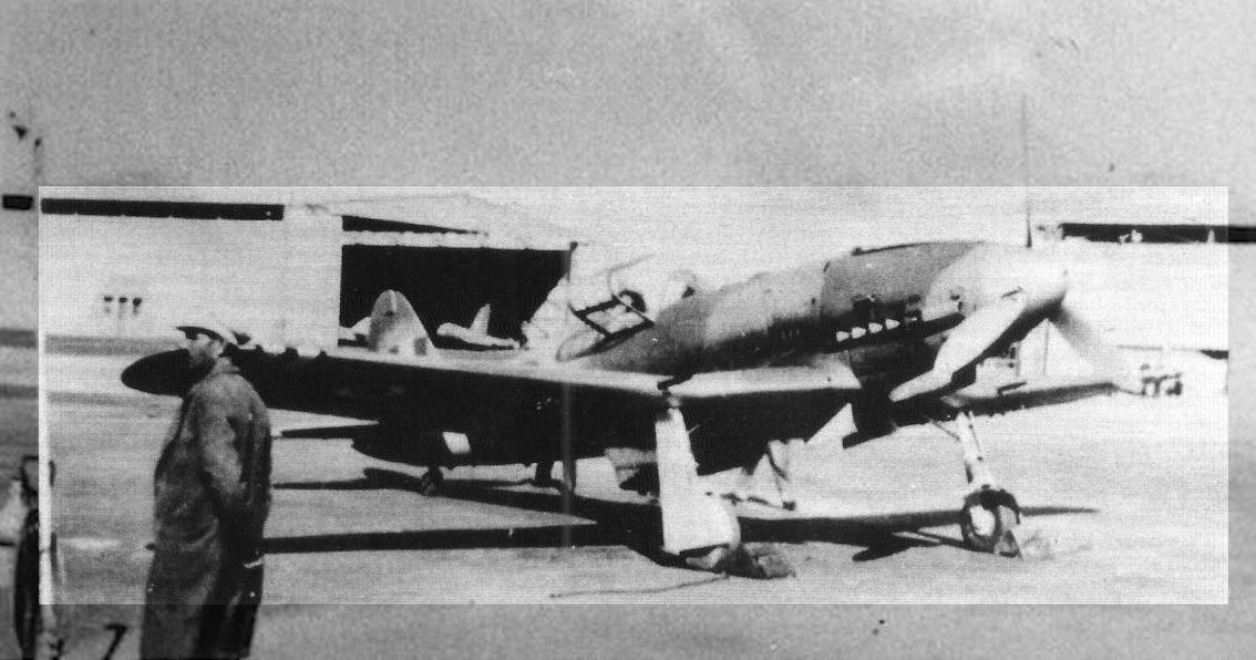 REAF Fiat G.55 1260 at the RAF airbase of Faid in the Canal Zone towards the end of the Palestine War