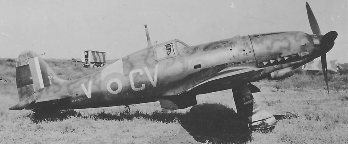 Arthur Dawkins in the Macchi MC.205 at Agnone, Sicily, 7th September 1943