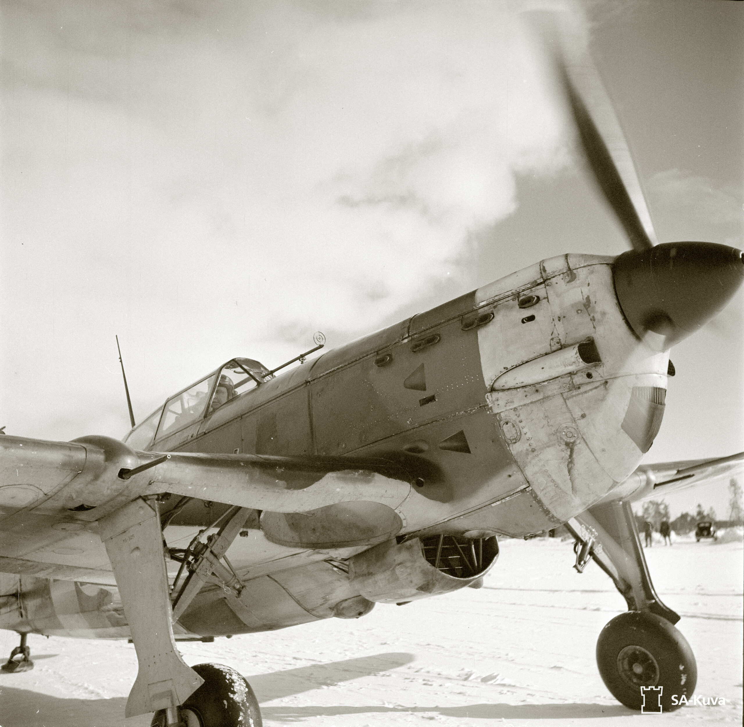 Morane-Saulnier MS.406 FAF MS325 Black 7 at Aanislinna Viitana 17th Mar 1942