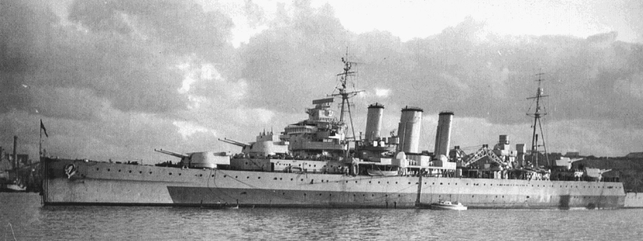 HMS Cumberland in Grand Harbour, Malta