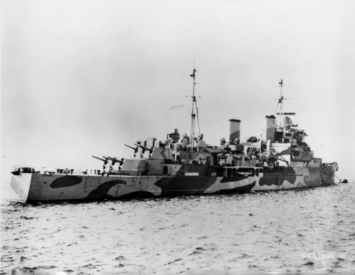 HMS Trinidad in 1941, likely after her commissioning