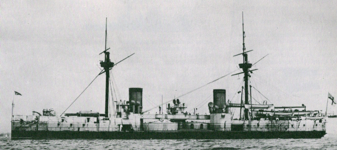Inflexible late in her career while serving as port guard ship at Portsmouth between 1893 and 1897