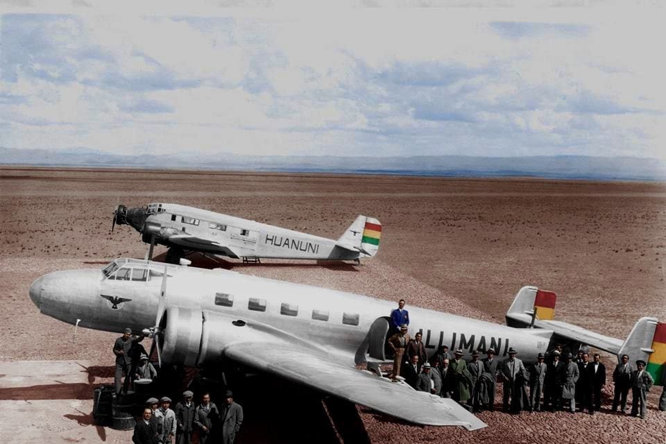 Junkers Ju 86 Illimani and Ju 52 Huanuni in 1937