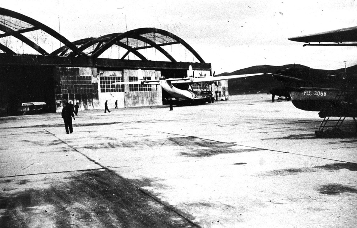 Norwegian Dornier Do 24 and two other aircraft at Tromsø Airport, Skattøra