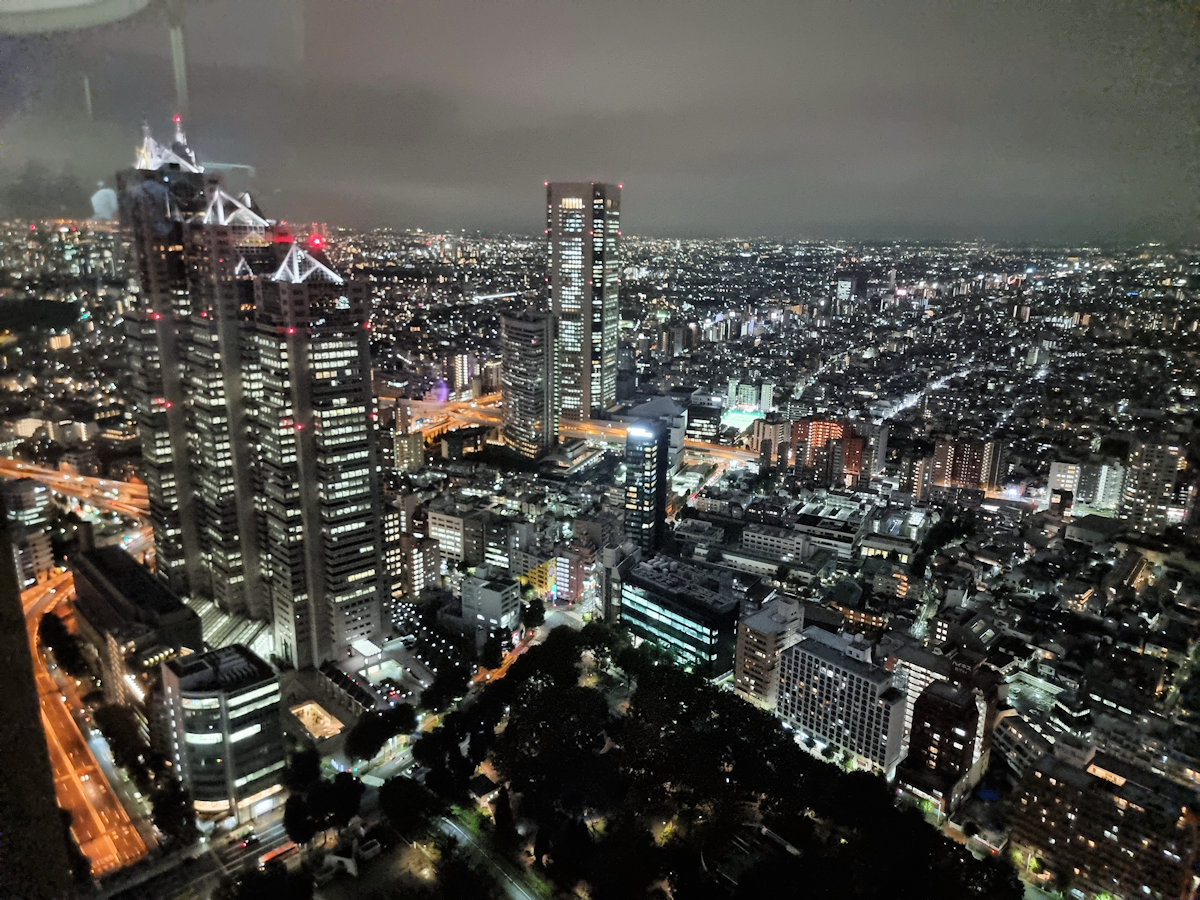 View from the Observation Deck at night