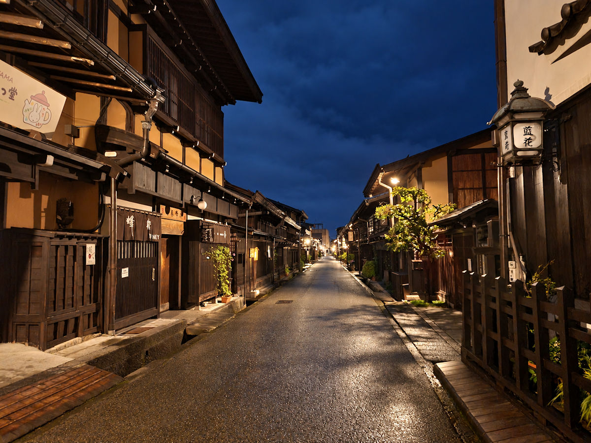 Takayama at night