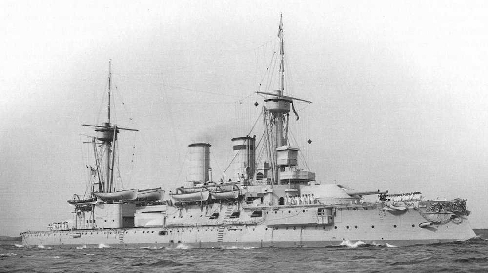 Ottoman Empire's Barbaros Hayreddin Pre-dreadnought battleship